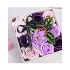Chian supplier wholesale colorful round shape flower box with hot stamping