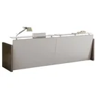 Small reception desk office curved reception desk design