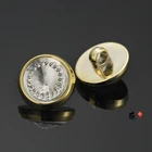 28L 18mm pearl rhinestone lines pattern ABS epoxy plastic sewing shank button