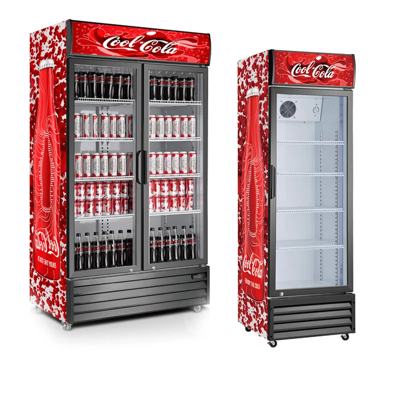 coca cola mini fridge glass door