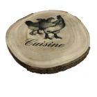 Plaque Wood Decoration Plaque Classic Rustic Farmhouse Round Solid Wood Kitchen Wall Decor Art Wood Hanging Plaque Signs