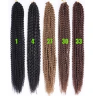 Wholesale Best price ombre color soft dread braids Hair Weave deep wave water Crochet Synthetic Braiding Hair