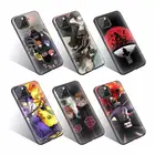 Custom Black TPU silicon Phone case for iPhone 7 8 Plus 11 X XR XS Anime Naruto Soft Touch thin cover for A51 A71 case