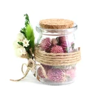 wholesale Beautiful Flower Decor Glass Bottle Dry Flower Gifts for wedding guest