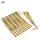 Custom printing high quality vellum sticker kraft paper