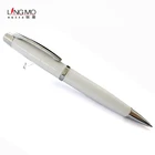 Promotional Pen Ballpoint 2020 Lingmo New White Color Luxury Ballpoint Pen OEM Logo Ball Pen Custom Design
