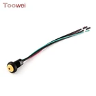 12mm Round Waterproof Latch Type Push Button Switch With Cable