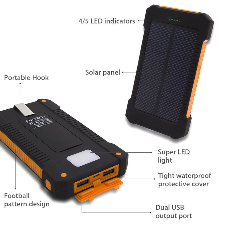 Top Product Waterproof Mobile Phone Solar Charger Factory Cheap Price Solar Power Banks - ANKUX.COM