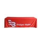Textile Polyester Table Cover with Customized Printing for Promotion and Advertising