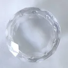 OEM custom crystal clear transparent plastic bottle cup vial jar cap lid closure