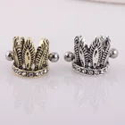 Antique Brass Ancient Silver Surgical Steel Crown Tragus Earring Body Piercing Jewelry