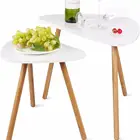 Bamboo Coffee Table Nesting Triangle For End Modern Side