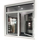 double opening fitting sliding folding doors handle screening casement window opening inwards