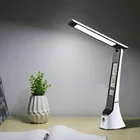Leather look led lamp 5w foldable desk flexible table lights for kids