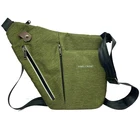 Custom logo off low MOQ black Or customize color anti theft waterproof korean tactical sling bag