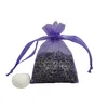 Custom vintage empty small organza bag herbal seed sachets lavender bags with printing