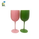 clear plastic wine cup Handled wine cup