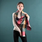 Wholesale 100% Cashmere Beautiful Multi-color Stitching Scarf 2019 Women Scarves