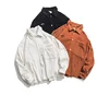 Wholesale Japan Style Mens Plain Shirts Corduroy Jacket Oversized Long Sleeve Shirt