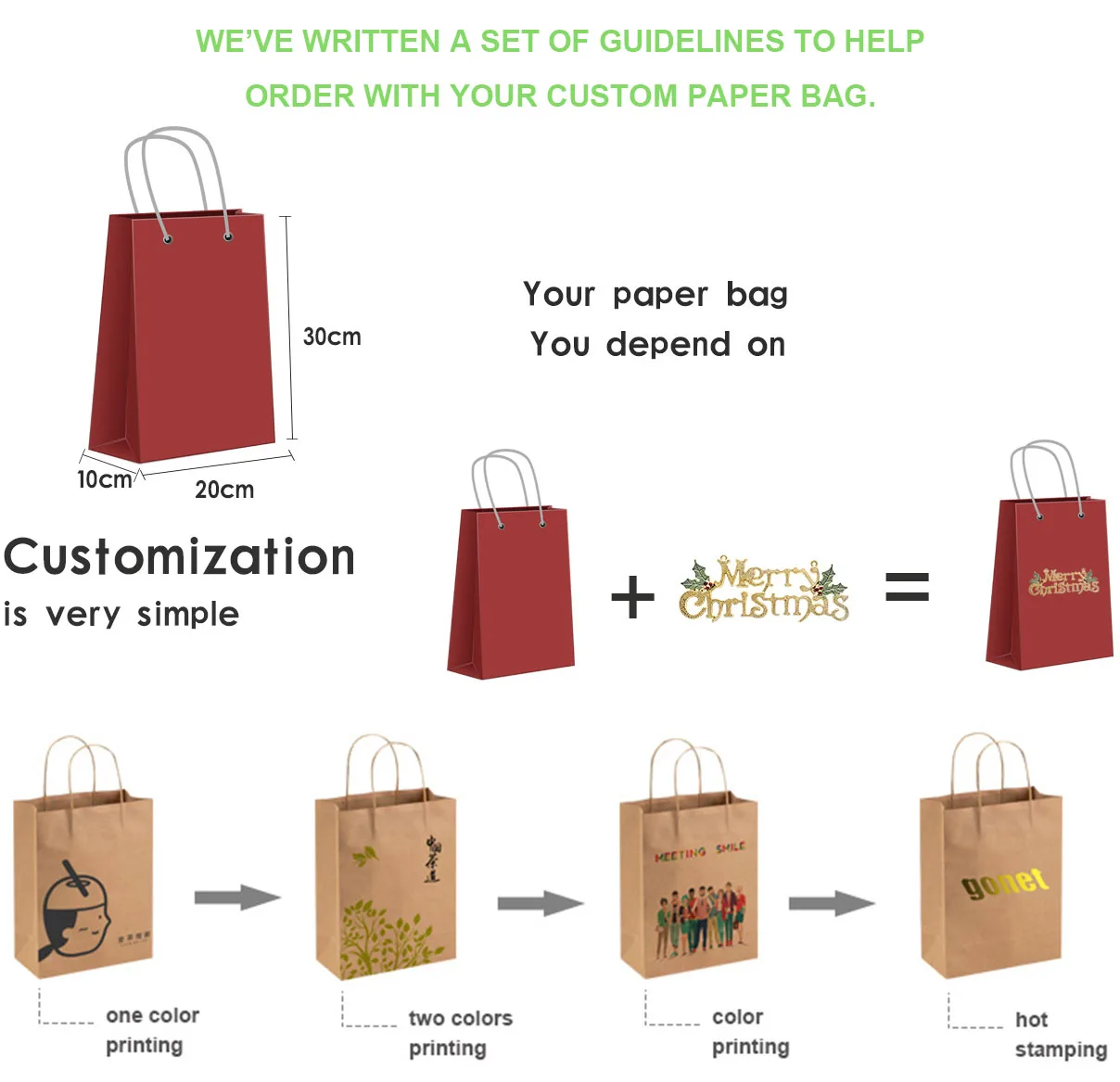 gift carrier packaging custom logo print design luxury paper