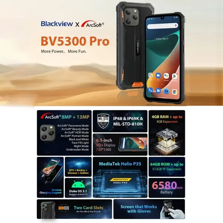 Brand New Global Version Blackview Bv Pro Rugged Phone Gb Gb