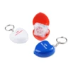 Customized accepted Cpr Face Shield, Training Cpr Mask Keychain , Mini CPR Life Key Chain