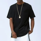 Hot Simple Style Cotton T-Shirt Oversized Hip Hop High Short Sleeve Quality Men's Loose T-Shirts