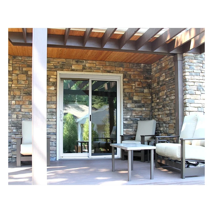 New 3 layered slide door 2018 latest window grill design 2017 hot products Best Quality with price