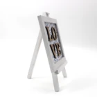 Wedding Wood Decoration Custom White Wedding Wood Love Tabletop Freestangding Sign For Wedding Decoration