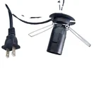 Hot sell himalayan us 2 pin plug salt lamp power cord with dimmer switch e12 lamp holder springs usa extension cord