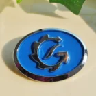 3D Plastic Chrome Car Brand Logo Sticker