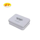 Rectangle hinged tin cookie box medicine box cigarette box