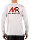 Shirt Sublimated T Sublimation T-shirt White 100% Microfiber Polyester Upf50 Outdoor Performance Shirt Sublimated Fishing Shirt Wholesale Long Sleeve T Shirt