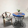Ocean series river table coffee table solid wood round river coffee table