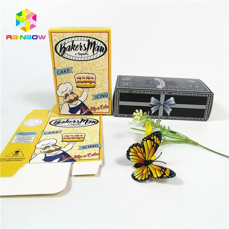 customized printed uv foldable paper boxes berry cookie coconut