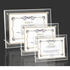 Hot Sale Custom Acrylic A4 Certificate Display Frame