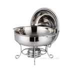 Big size wedding party use chafing dishes buffet stove with side cover keeping 6.0L DONGZHAOWEI
