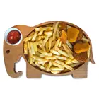 baby product baby animal shape plates Bamboo Material and Dinnerware Sets Dinnerware Type