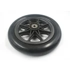 Custom iron wheel hub solid rubber wheel for trolley