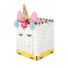 new penholder DIY assemble creative wooden wood educational unicorn toys for kids