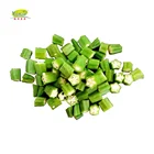 IQF Frozen Vegetables Green Whole Frozen Okra