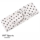 Women Fashion Polka Dots Soft Sweatband Wicking Stretchy Sport Workout Headband