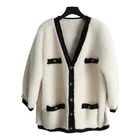Elegant 100% Wool Winter Jacket Coat Sheep Shearing Women's Clothing Coat