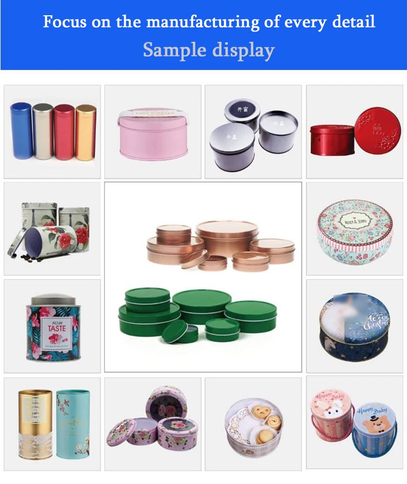 custom metal promotional gift packing tin boxes for cookies tin