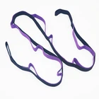 Factory Custom Polyester&Cotton Yoga Strap Stretch Strap With Loop Logo