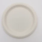 Plate Disposable Biodegradable Cornstarch Serving Plate Disposable Eco-Friendly Round Plate