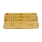 Top quality Bamboo Food Serving Tray with Three Organizers