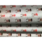 OEM Custom Christmas Design Digital Printing 96% Polyester 4% Spandex Knit Bullet Fabric For Bows