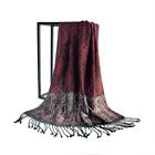 High quality hot sale viscose jacquard scarf hijab