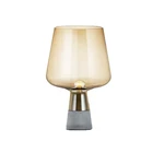 Modern Creative Simple Cement Living Room Table Lamp Rural Bedroom Glass Metal Table Lamp